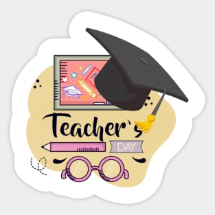 World Teacher's Day Funny Teacher Sticker